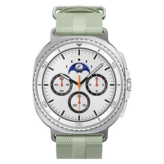 Galaxy Watch 8 Classic | 46 мм | White | Athleisure/Sage | M/L, Тип ремешка : Athleisure, Размер корпуса : 46 мм, Цвет: White, Цвет ремешка: Sage, Размер ремешка : M/L, Подключение часов : Bluetooth / Wi-Fi, изображение 3